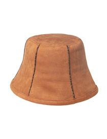 Fashion Brown Suede Fisherman Hat