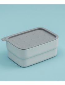 Fashion Creamy-white Combination Soap Box With Brush And Sponge Pad