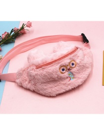 Fashion Pink Dilly Bear Plush Childrens One-shoulder Messenger Bag