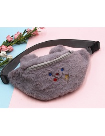 Fashion Gray Didaxiong Plush Childrens One-shoulder Messenger Bag