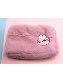 Fashion Pink Bunny Plush Cloud Smiley Bear Cosmetic Bag