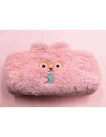 Fashion Pink Large Capacity Bear Plush Wallet