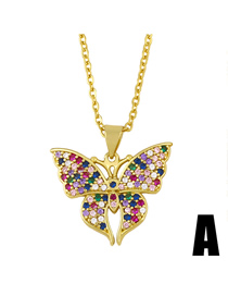 Fashion A Colorful Butterfly Necklace