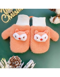 Fashion Little Fox [orange] Children Cartoon Gloves