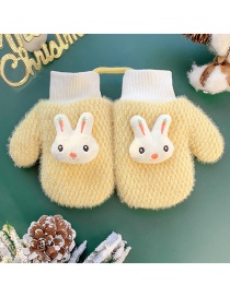 Fashion Bunny【yellow】 Children Cartoon Gloves