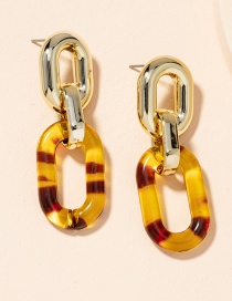 Fashion Chain Acrylic Chain Geometric Earrings