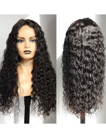 Fashion 26 Inches Front Lace Mid-length Curly Hair Wig