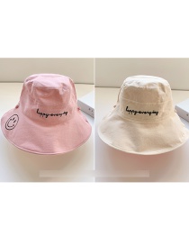 Fashion Pink And White Double-sided Hat C Children's Double-sided Letter Printing Anti-sack Hat