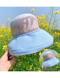 Fashion Smiley Letters Blue Children's Double-sided Letter Printing Anti-sack Hat