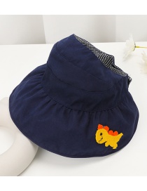Fashion Navy Children's Daisy Empty Top Sunscreen Fisherman Hat
