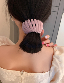 Fashion Girl Fan Suede Bird's Nest Hair Tie