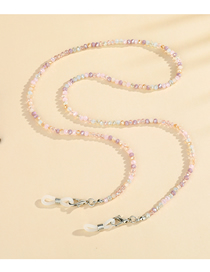 Fashion Pastel Glass Beads Glass Beads Beaded Halterneck Glasses Chain