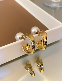 Fashion Gold Diamond Pearl Flower Hairpin