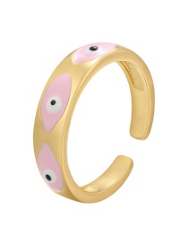Fashion Pink Dripping Eye Opening Ring