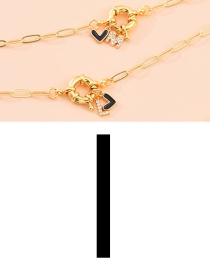 Fashion I 26 Letters Multi-layer Necklace With Copper Inlaid Zircon