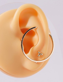 Fashion Gold Color Unilateral Geometric Ear Ring Set