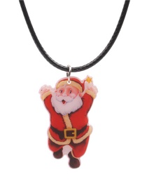 Fashion Santa Claus 3 Christmas Old Man Cane Necklace