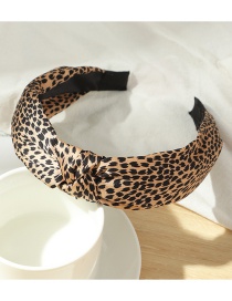 Fashion Leopard Wide-sided Cross-knotted Headband