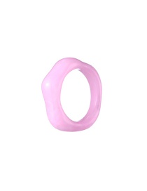 Fashion Pink Irregular Pentagon Ring