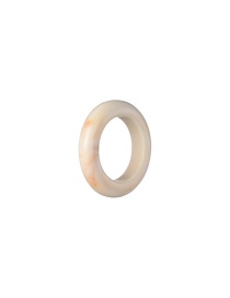 Fashion Beige Transparent Resin Color Block Ring