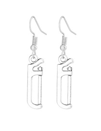 Fashion Wire Saw Kitchen Knife Saw Wrench Axe Earrings