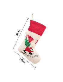 Fashion Christmas Tree Socks Christmas Embroidery Faceless Old Man Large Christmas Stocking