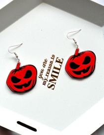Fashion Red Halloween Skull Devil Earrings