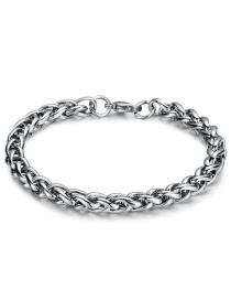Fashion Steel Color Stainless Steel Flower Basket Chain Bracelet