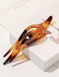 Fashion Amber Frosted Large Plastic Dovetail Clip