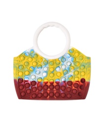 Fashion Handbag Yellow Large Handbag Silicone Push Toys