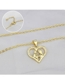 Fashion Love O Word Chain Copper Inlaid Zirconium Love Character Necklace