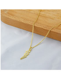 Fashion Gold-plated Copper Lightning Chain Titanium Steel Chain Lightning Love Eye Necklace