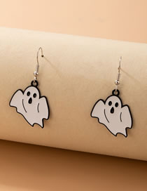 Fashion Silver Halloween Ghost Earrings