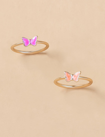 Fashion Gold 2 Alloy Butterfly Rings