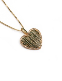 Fashion 6# Copper Plated Real Gold Love Necklace