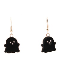 Fashion Black Ghost Earrings Halloween Ghost Earrings
