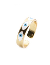 Fashion Gold Metal Eye Open Ring