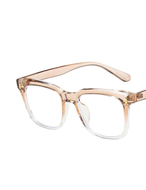 Fashion Asymptotic Tea Square Rice Nail Flat Glasses Frame