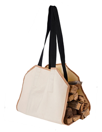 Fashion Beige Large Capacity Portable Firewood Bag