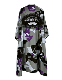 Fashion Purple Printed Haircut Cloth