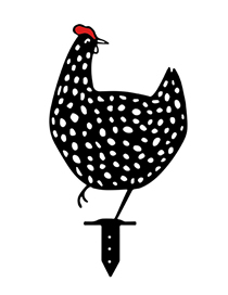 Fashion A Imitation Rooster Inserting Card Ornaments