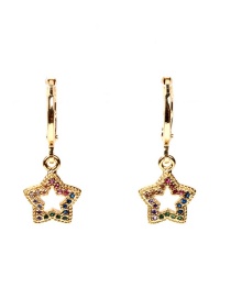 Fashion Earrings Micro Diamond Star Earrings