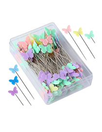 Fashion 100 Butterflies Pack Butterfly Sewing Fixed Needle (100pcs/box)