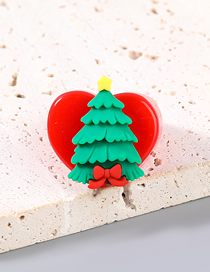 Fashion Christmas Tree Christmas Resin Elk Cane Love Ring