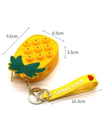Fashion Pineapple Silicone Press Fruit Letter Bar Coin Purse