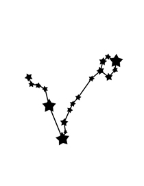 Fashion Golden Xz-50 Pisces Stainless Steel Lettering Constellation Necklace