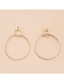 Fashion Gold Color Alloy Geometric Ring Earrings