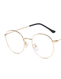 Fashion Gold Round Glasses Frame