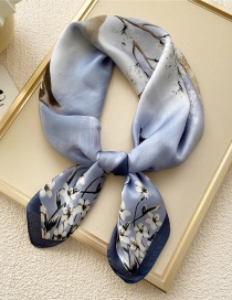 Fashion Cherry Blue In The Sea Printed Neck Scarf