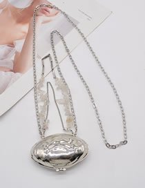 Fashion Silver Metal Silver Shell Tassel Waist Chain